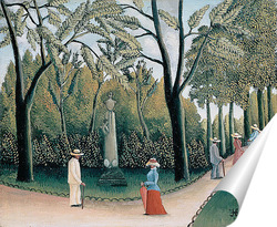   Постер Люксембургский сад.Памятник Шопену