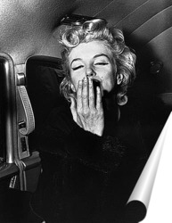   Постер Мерлин Монро посылающая воздушный поцелуй,1956г.