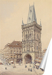   Постер Пороховая башня в Праге