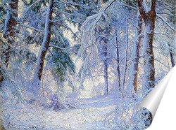   Постер Зимний лес