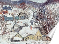   Постер Снежная деревня
