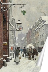   Постер Зимний день в Krystalgade