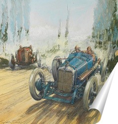   Постер Первый итальянский Гран При, трасса Брешиа