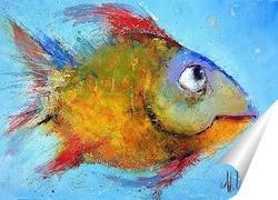   Постер Январьская рыбка