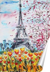   Постер Весенний Париж