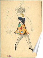   Постер Танцовщица в костюме