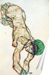   Постер Обнаженная с зеленой шапочкой - 1914