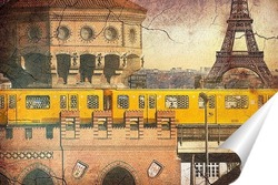   Постер Желтый поезд