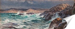  Прибрежная сцена с волнами