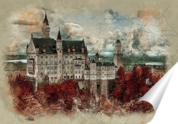   Постер Замок Нойшванштайн, Германия