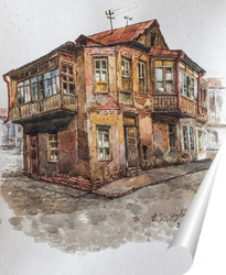   Постер Старый дом в Тбилиси