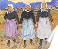  Постер Три девушки, 1920