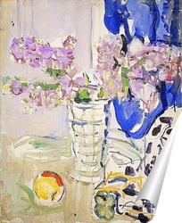  Натюрморт со стулом и ваза с цветами
