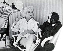  Монро и Димаджио отдыхают на побережье Флориды,1961г.
