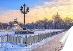  Старо-Калинкин мост в Санкт-Петербурге.