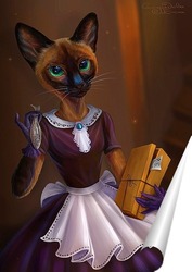   Постер Кошка фурри