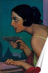   Постер Женщина с пистолетом, 1925