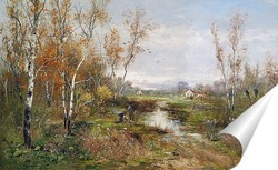   Постер Осенний болотистый пейзаж