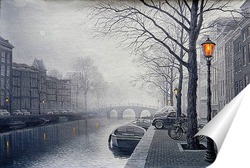  Постер Вечерний Амстердам