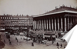   Постер Парижская Фондовая биржа,1880г.
