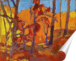   Постер Осенние деревья, осень 1916