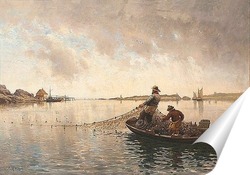  Резиновая лодка на берегу озера