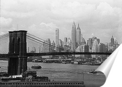   Постер Вид Манхэттена и Бруклинского моста