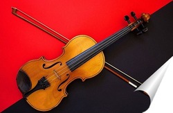   Постер Смычок и скрипка