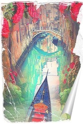   Постер Канал в Венеции