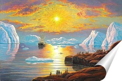   Постер Полуночное солнце, Гренландия