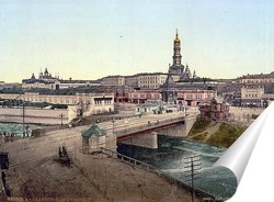   Постер Вид на Сергиевскую площадь и Университетскую горку 1896 ,  Украина,  Харьковская область,  Харьков