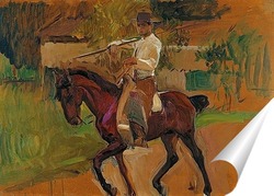   Постер На лошади