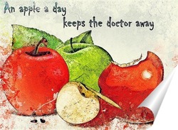   Постер A apple a day