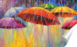   Постер Танцующие зонтики