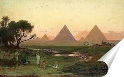   Постер Пирамиды в Гизе у берега Нила