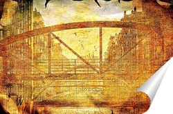   Постер Мост через реку