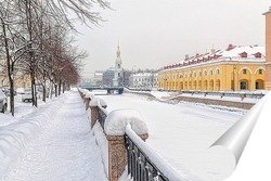   Постер Крюков канал. Утренний снегопад.