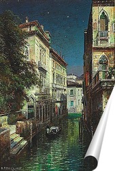   Постер Венеция в лунном свете