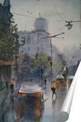   Постер Дождь в городе