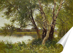   Постер Спокойный пейзаж реки
