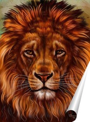   Постер Златогривый лев