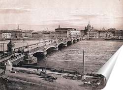  Постер Николаевский мост. Вид с Васильевского острова 1907  –  1908
