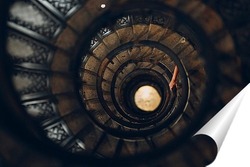   Постер Спираль. Лестница на Триумфальную арку в Париже