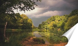   Постер Река ЦНА перед грозой