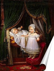   Постер Анри-Шарль-Фернан д’Артуа, герцог Бордо, с сестрой Луизой-Марией