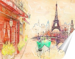  Коллаж Париж