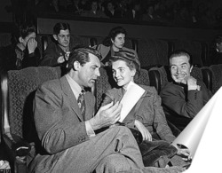   Постер Гарри Грант с женой Барбарой Хьютон на премьере фильма,1945г.