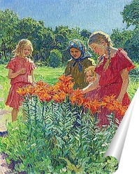   Постер Сбор цветов