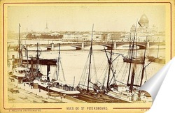   Постер Нева,Санкт Петербург ,1890-1900