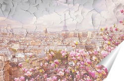   Постер Цветущий Париж